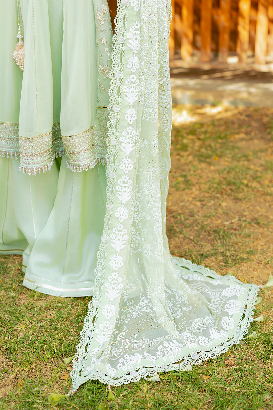 Embroidered Shirt Shalwar Dupatta - 4216 - Image 17