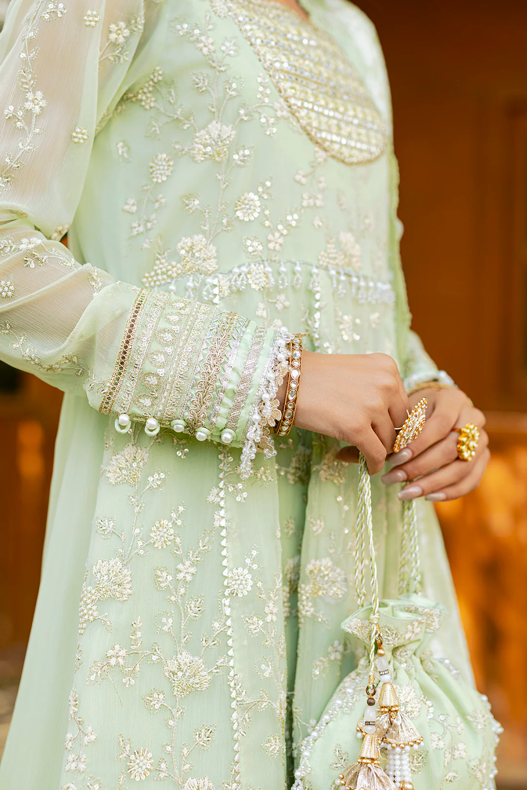 Embroidered Shirt Shalwar Dupatta - 4216 - Image 18