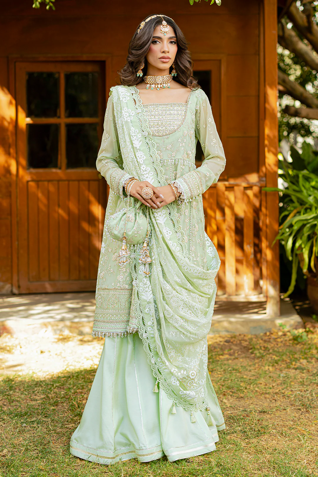 Embroidered Shirt Shalwar Dupatta - 4216 - Image 20