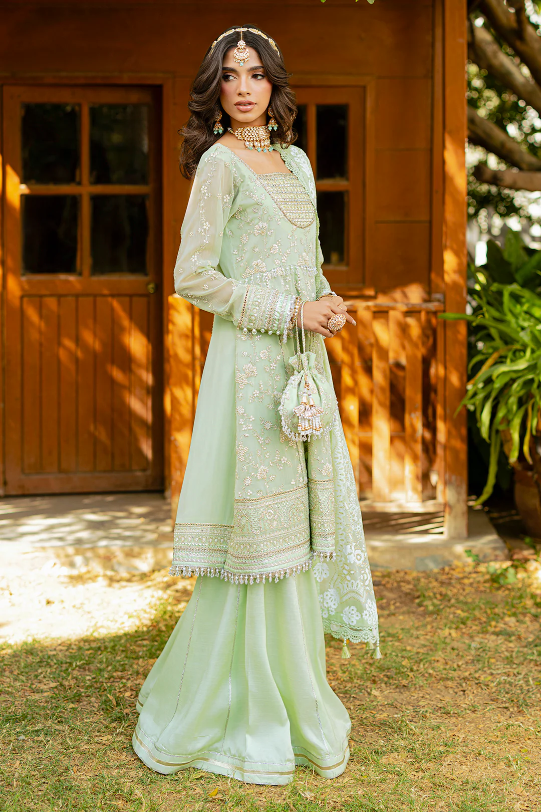 Embroidered Shirt Shalwar Dupatta - 4216 - Image 21