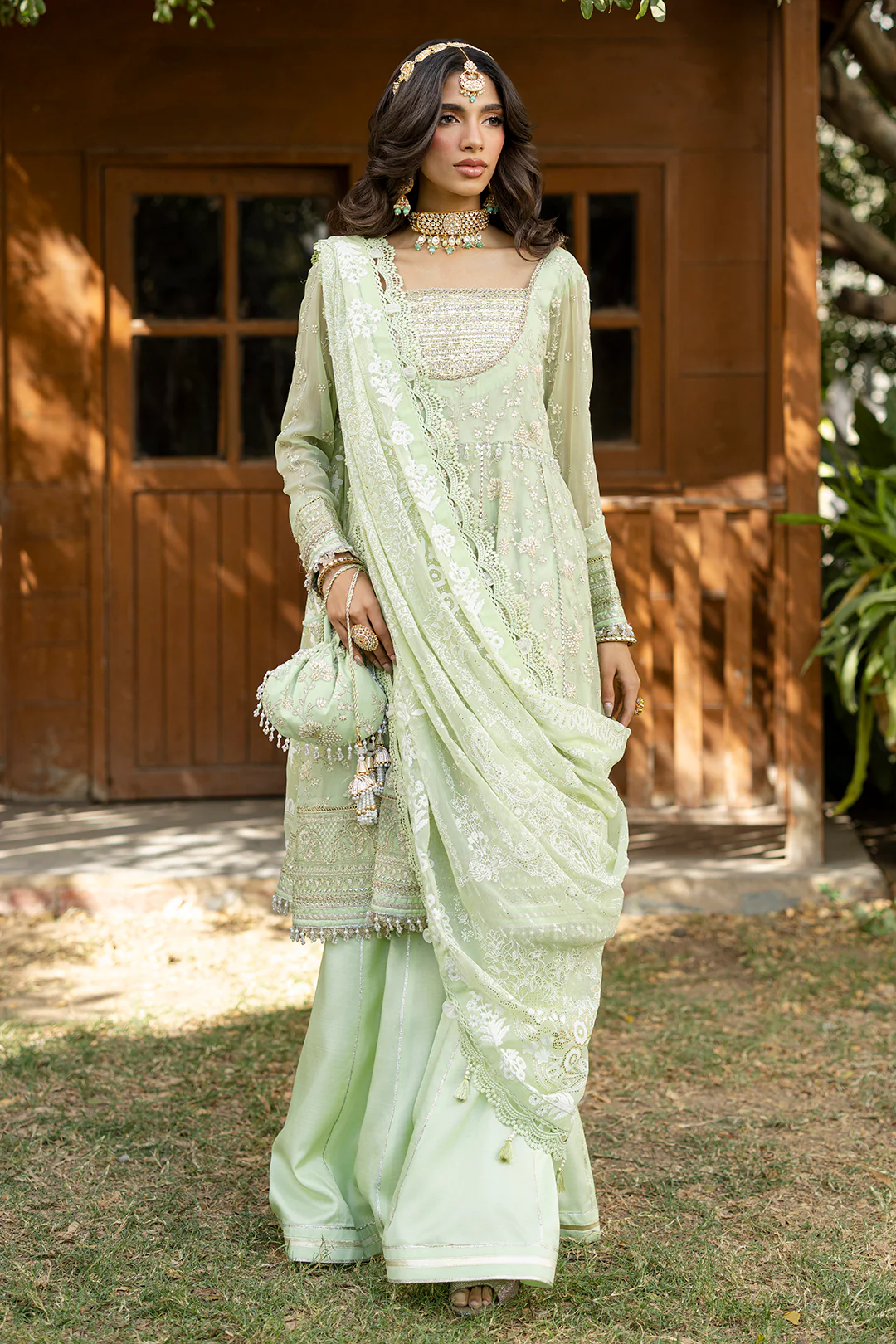 Embroidered Shirt Shalwar Dupatta - 4216 - Image 23