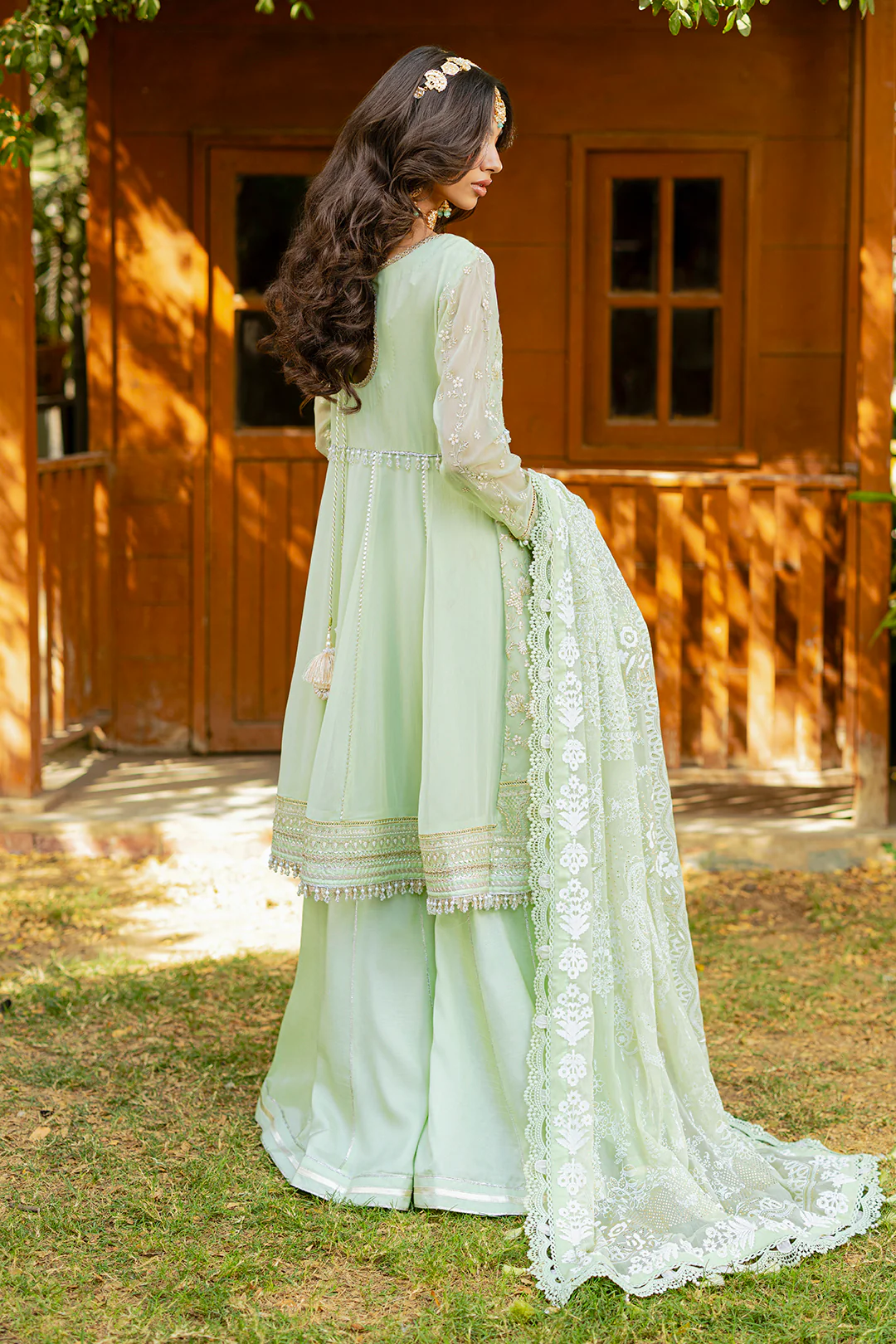 Embroidered Shirt Shalwar Dupatta - 4216 - Image 24