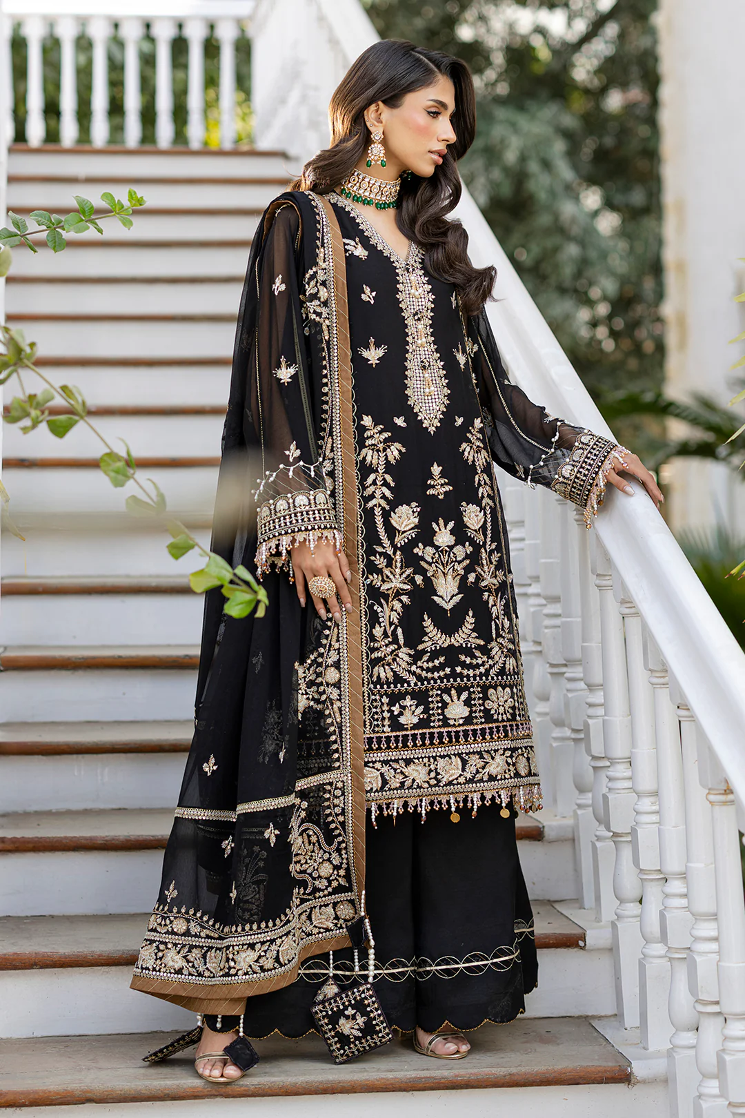 Embroidered Shirt Shalwar Dupatta - 4217 - Image 13
