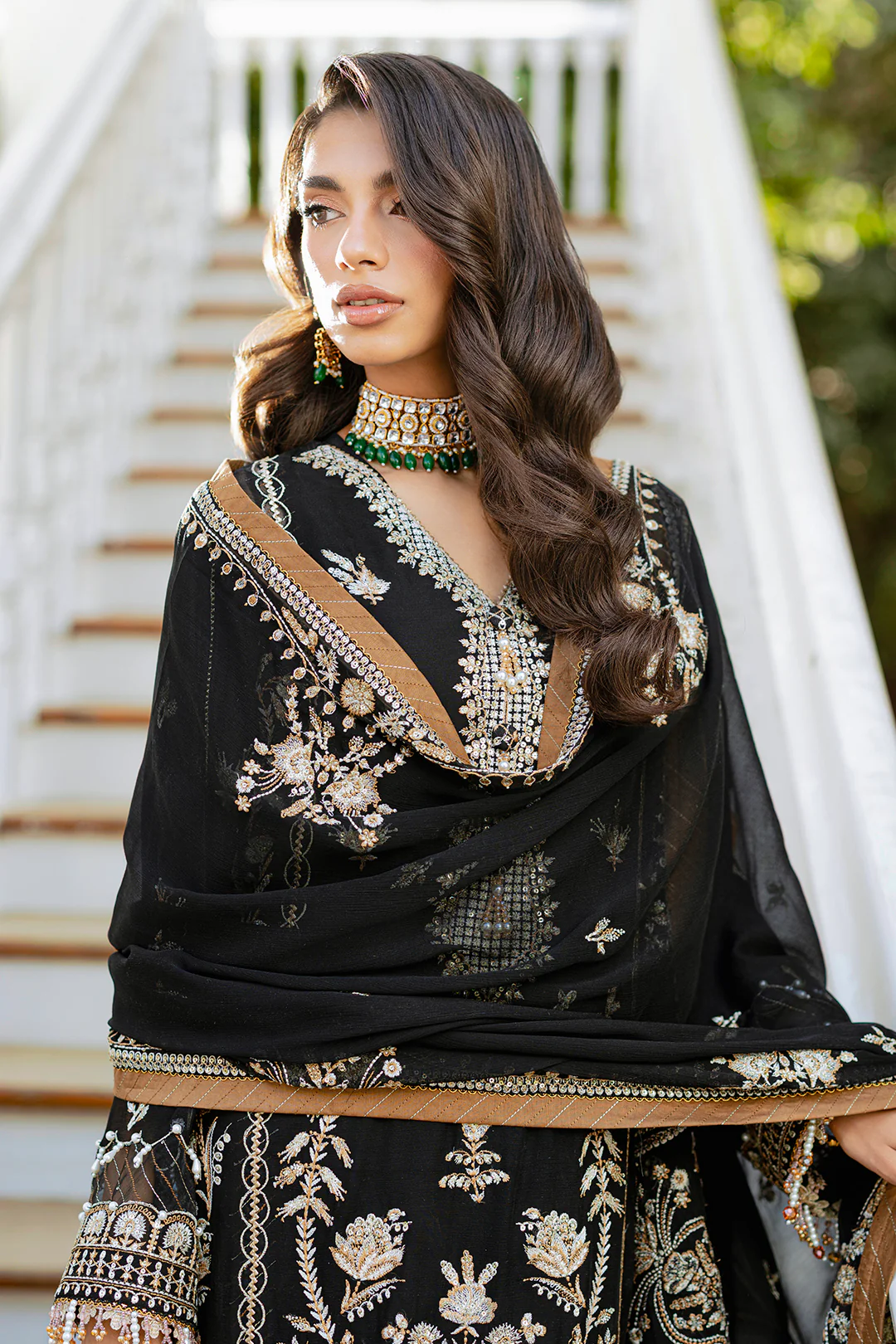 Embroidered Shirt Shalwar Dupatta - 4217 - Image 17