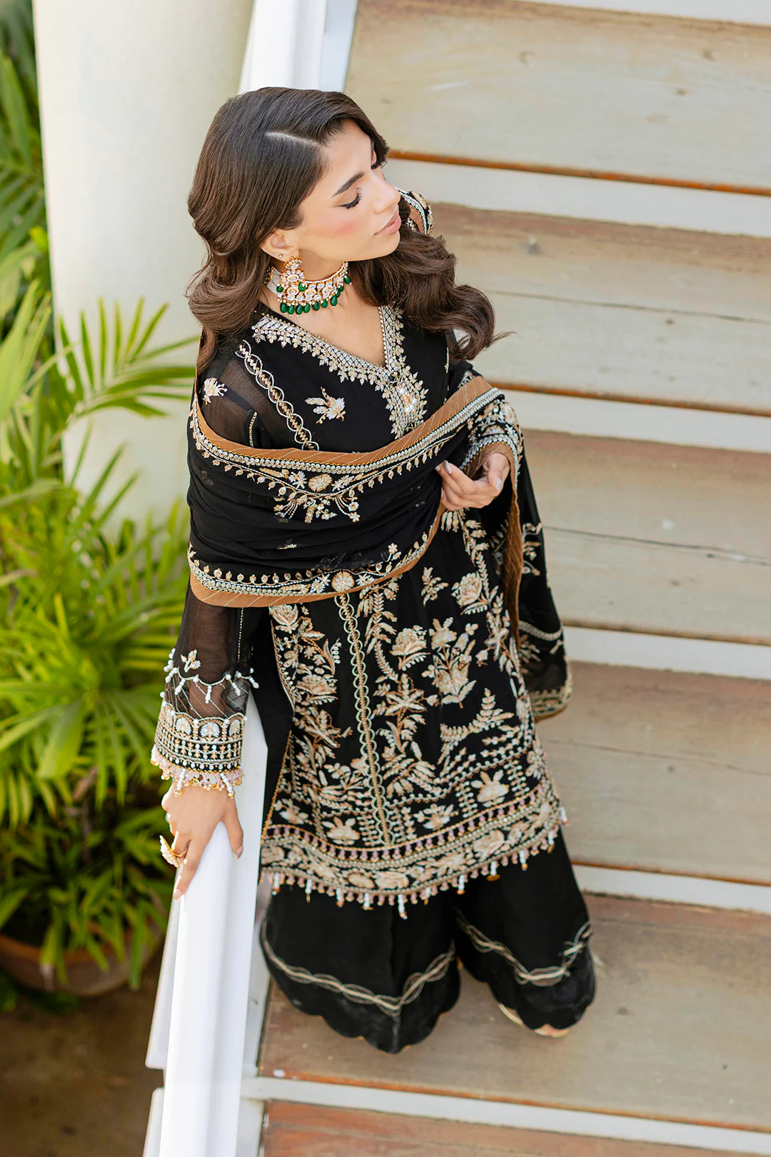 Embroidered Shirt Shalwar Dupatta - 4217 - Image 18