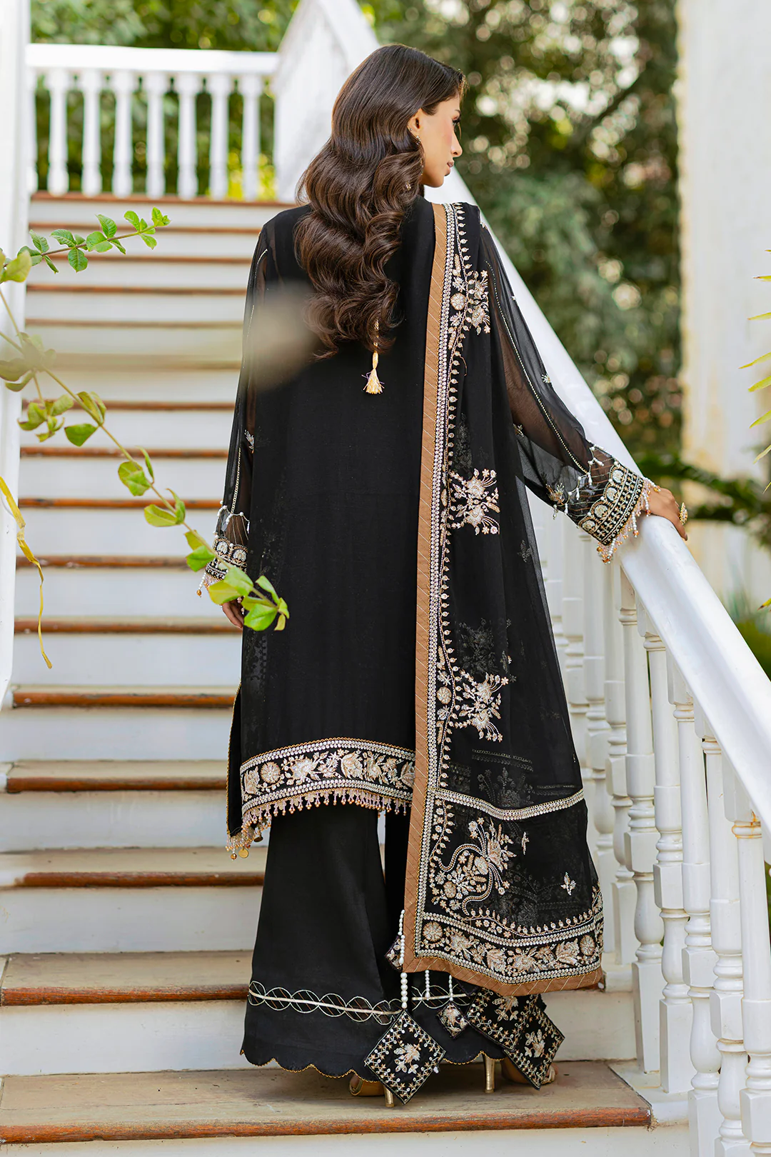Embroidered Shirt Shalwar Dupatta - 4217 - Image 19