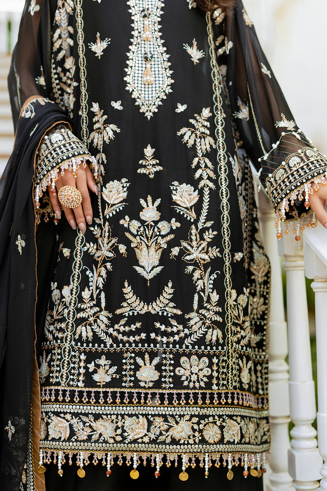 Embroidered Shirt Shalwar Dupatta - 4217 - Image 9