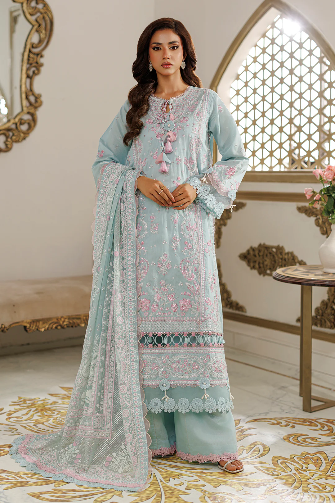Embroidered Shirt Shalwar Dupatta - 4221