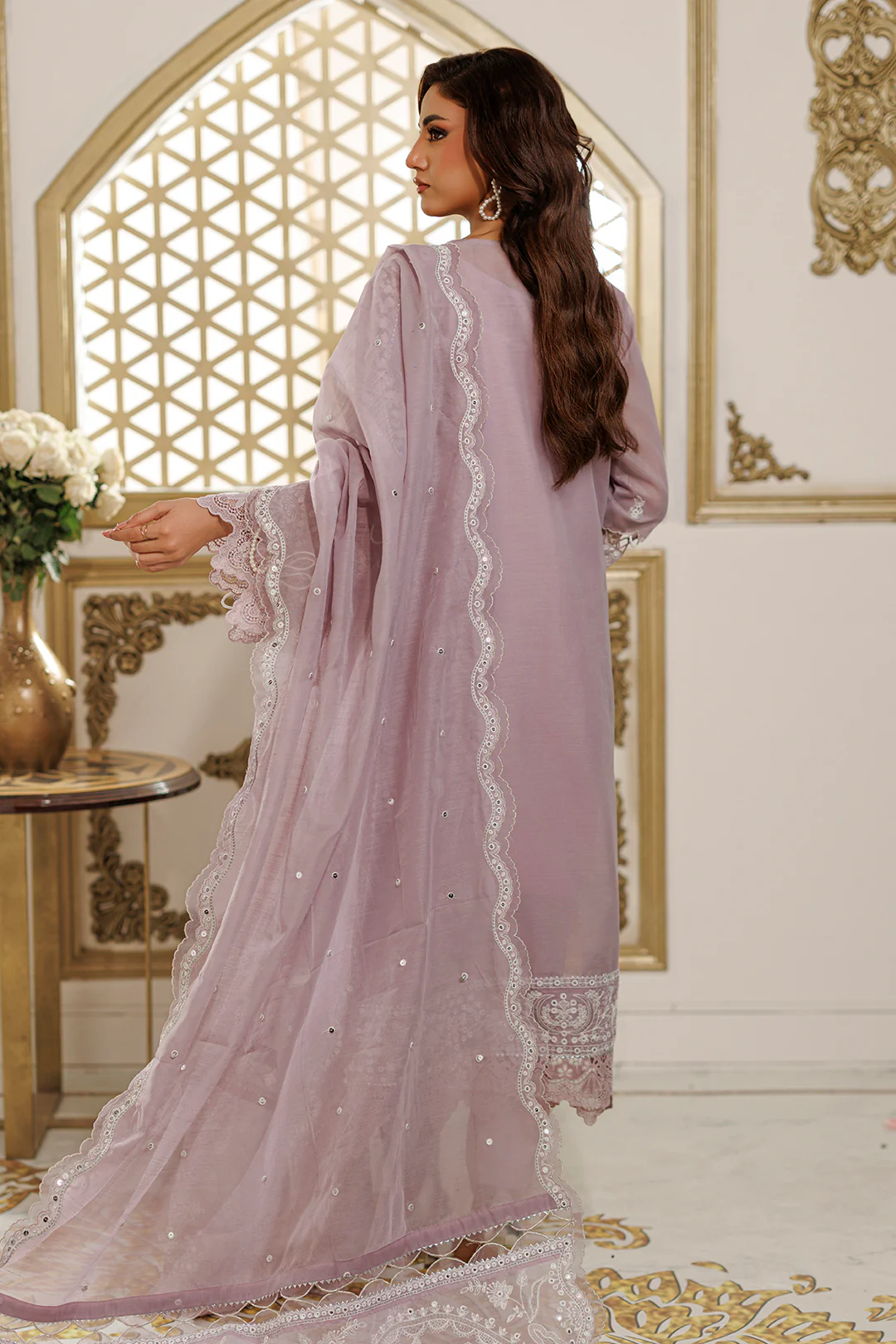 Embroidered Shirt Shalwar Dupatta - 4224 - Image 14