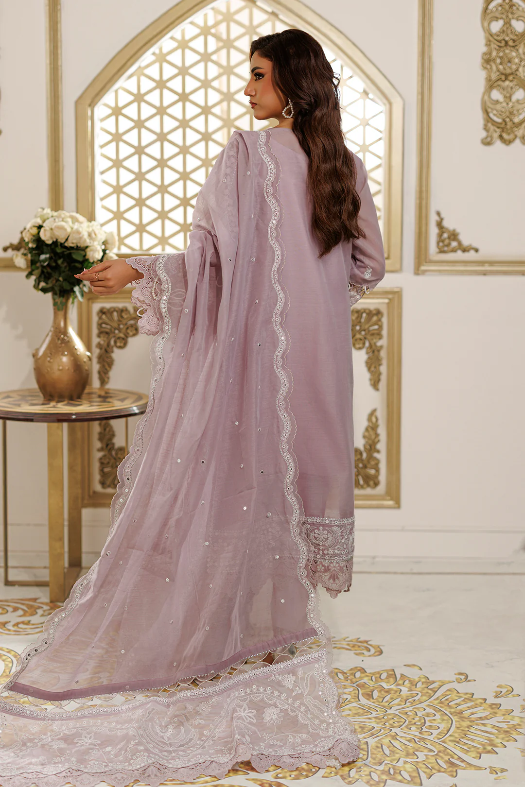 Embroidered Shirt Shalwar Dupatta - 4224 - Image 16