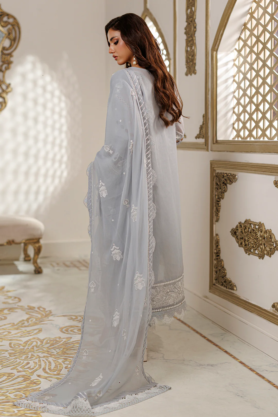 Embroidered Shirt Shalwar Dupatta - 4226 - Image 13