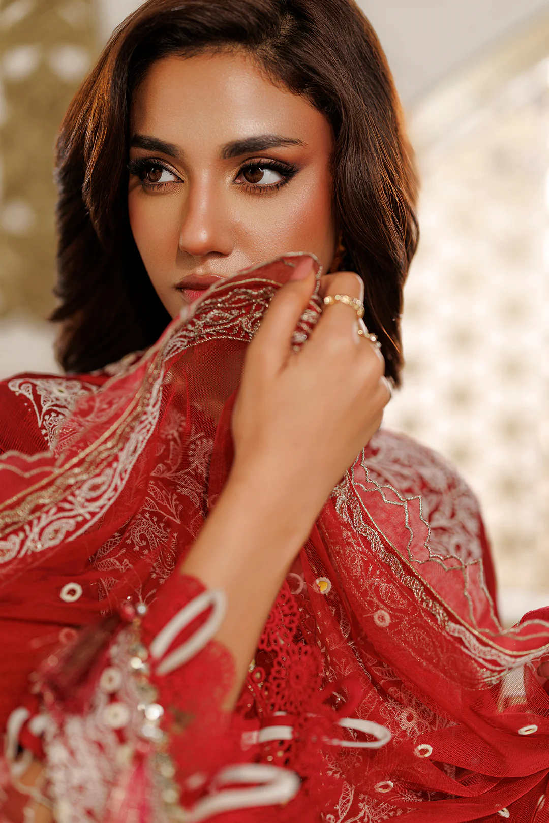 Embroidered Shirt Shalwar Dupatta - 4228 - Image 10