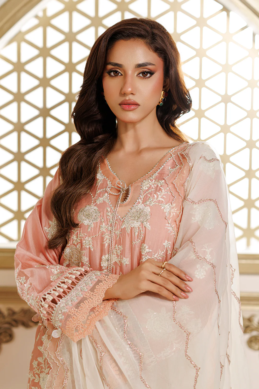 Embroidered Shirt Shalwar Dupatta - 4229 - Image 6