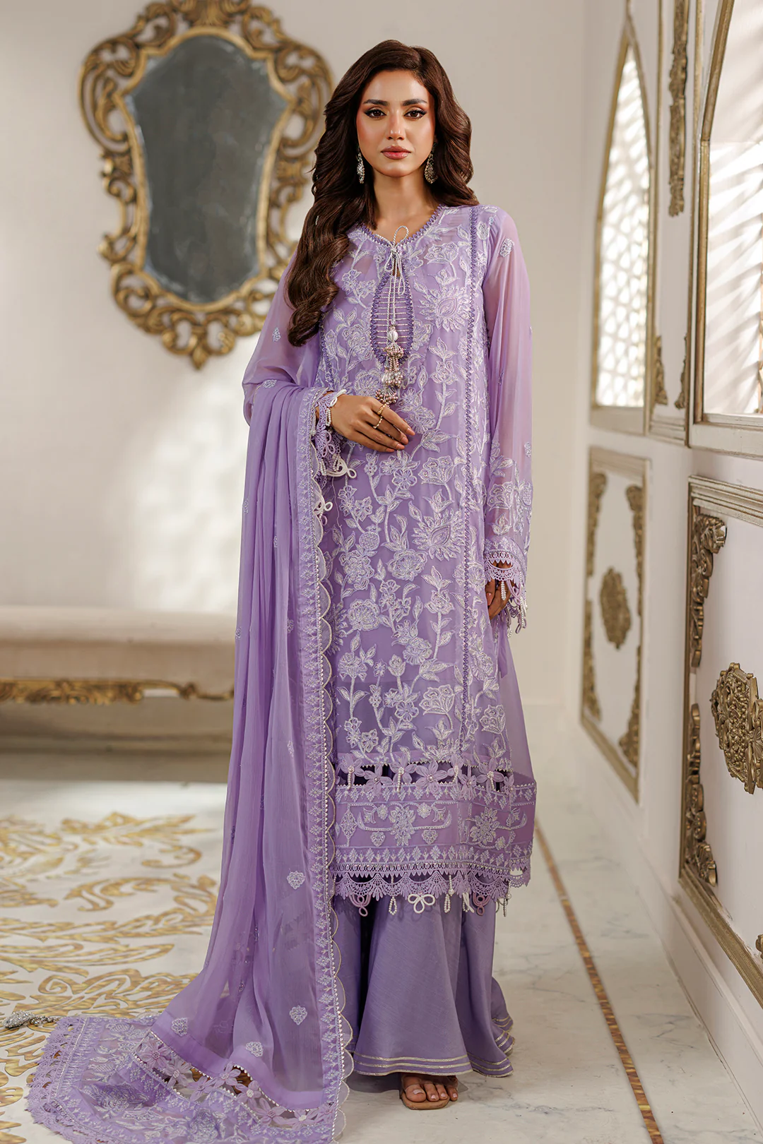 Embroidered Shirt Shalwar Dupatta - 4235 - Image 13