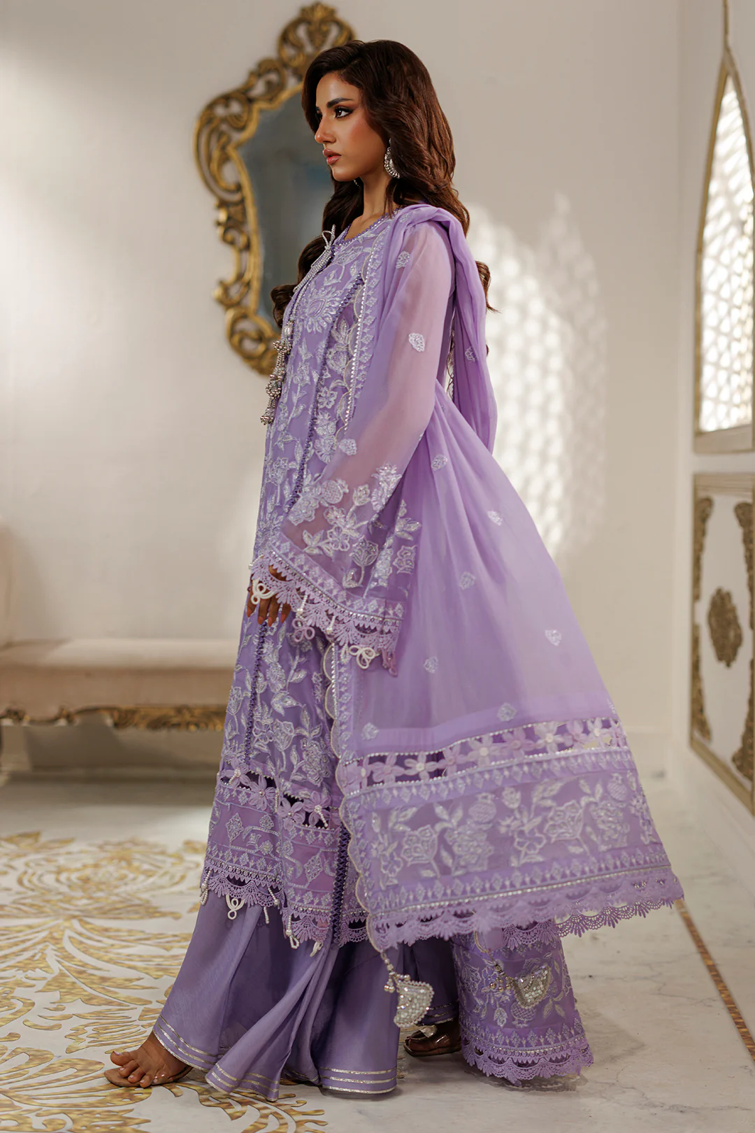 Embroidered Shirt Shalwar Dupatta - 4235 - Image 15