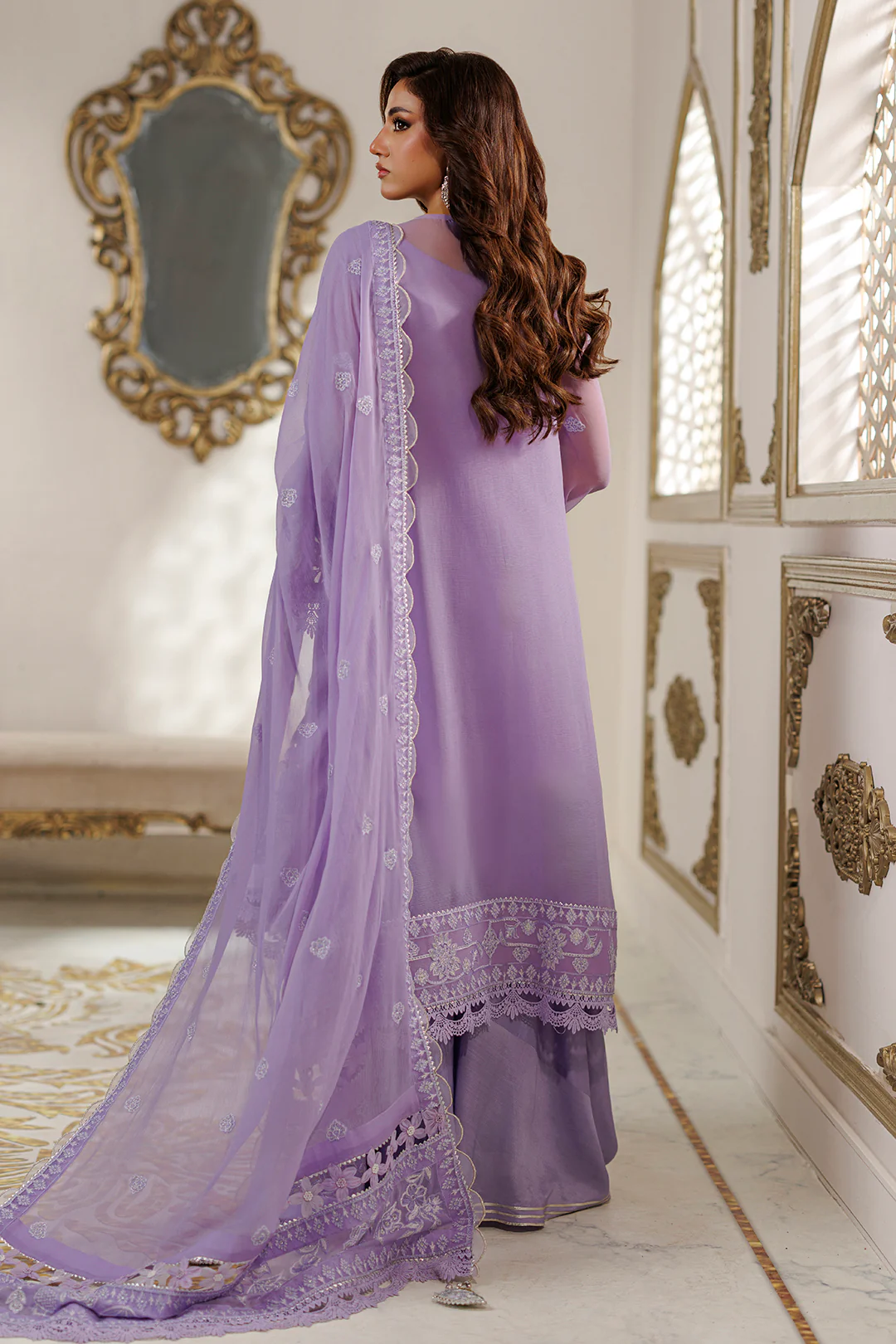 Embroidered Shirt Shalwar Dupatta - 4235 - Image 16