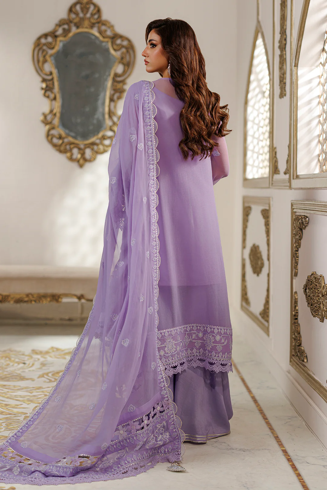 Embroidered Shirt Shalwar Dupatta - 4235 - Image 17