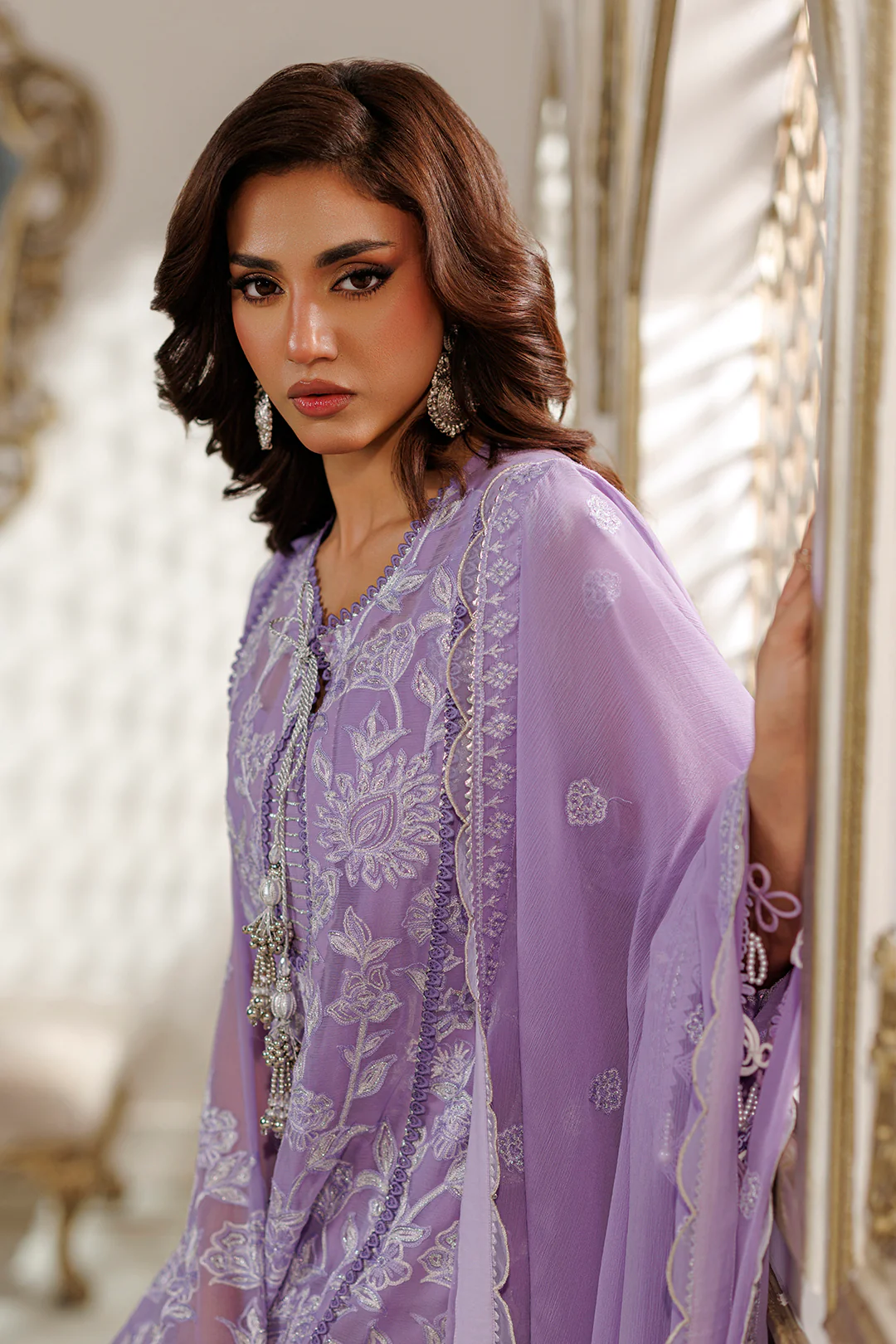 Embroidered Shirt Shalwar Dupatta - 4235 - Image 4