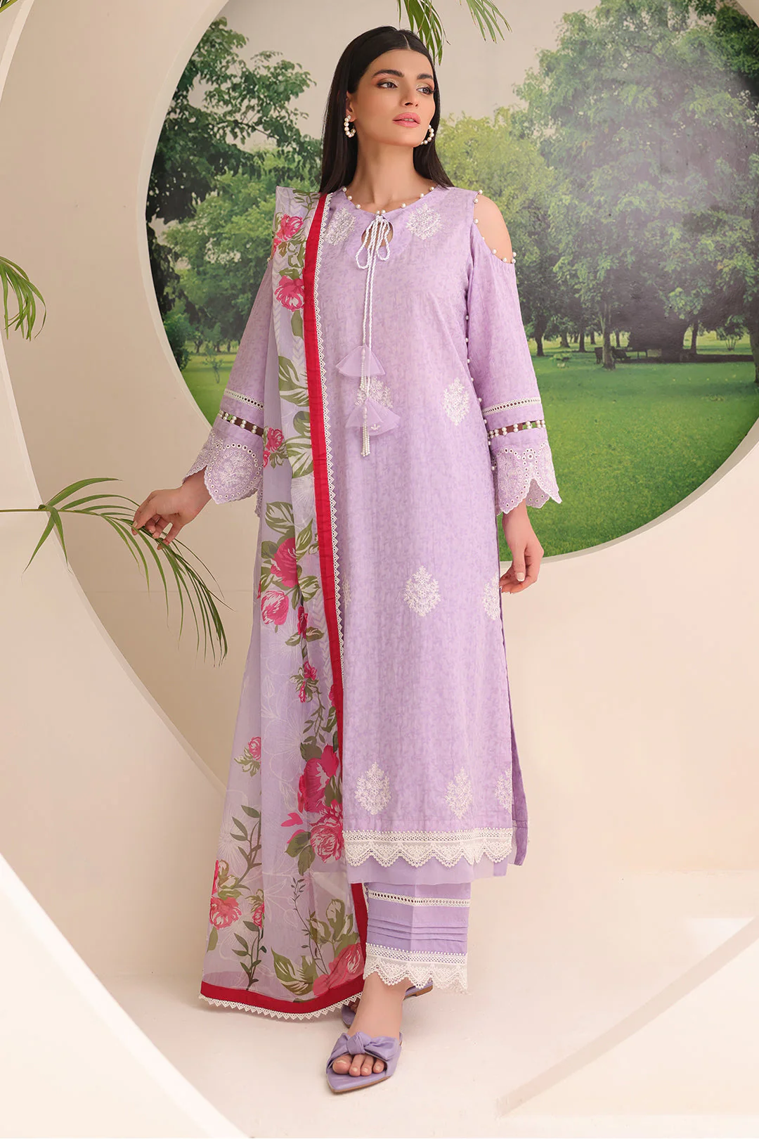 Embroidered Shirt Shalwar Dupatta - 1764