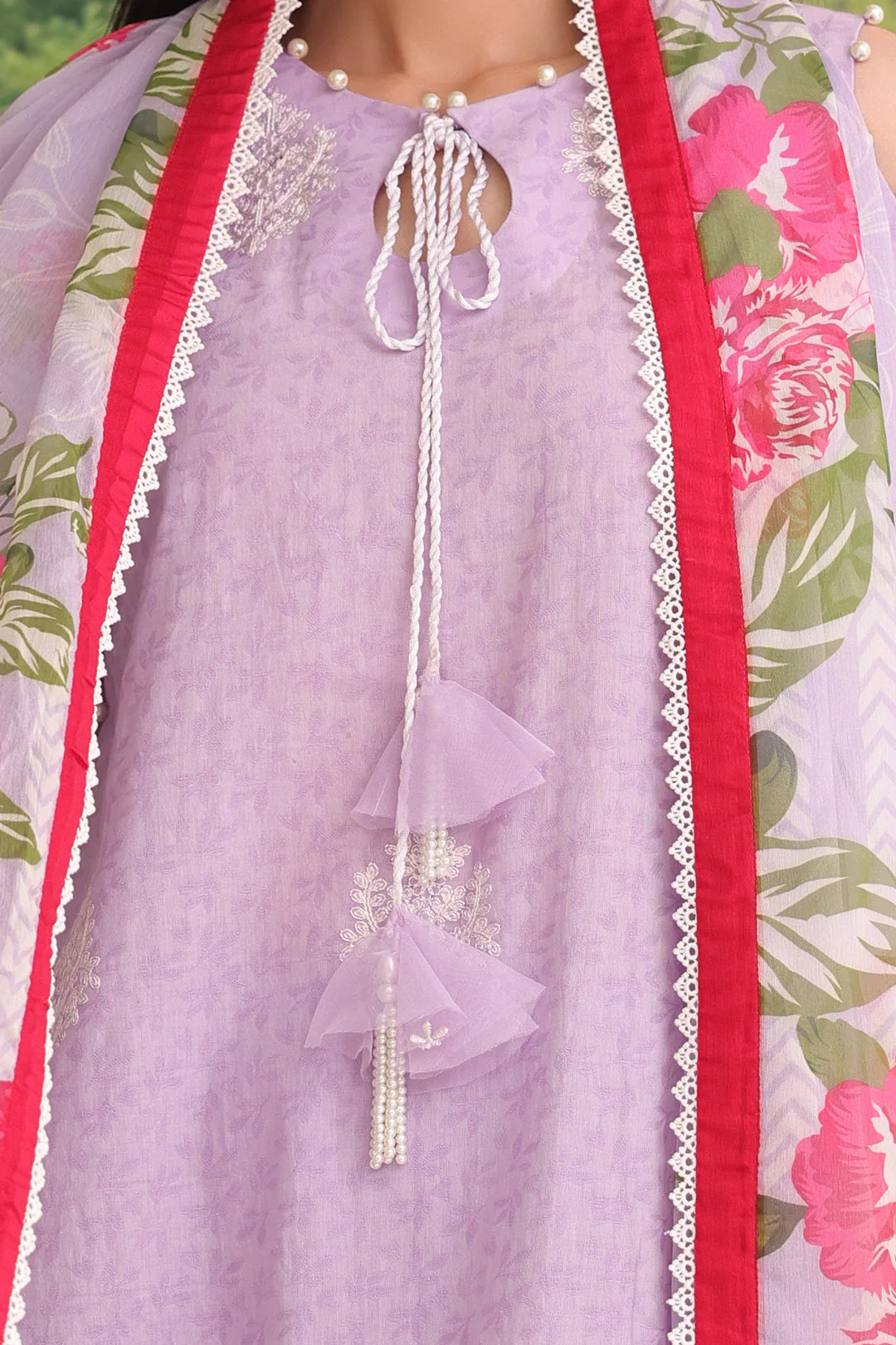Embroidered Shirt Shalwar Dupatta - 1764 - Image 4