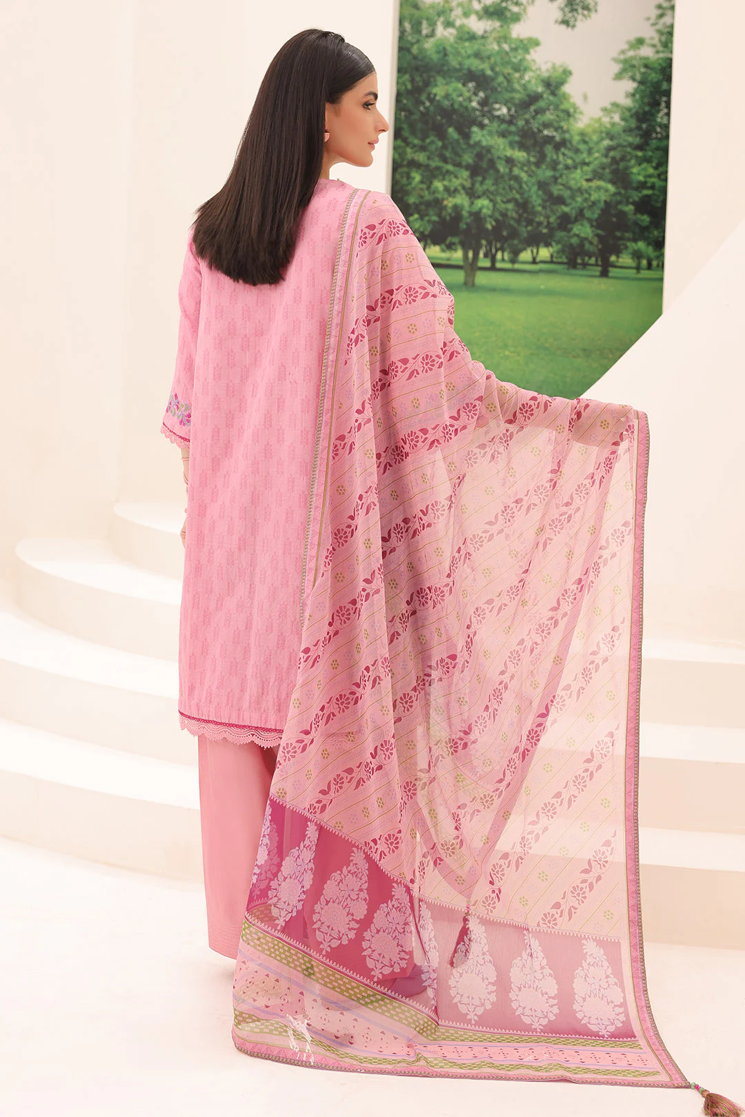 Embroidered Shirt Shalwar Dupatta - 1765 - Image 6