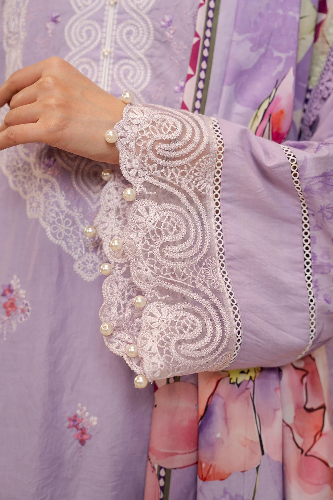 Embroidered Shirt Shalwar Dupatta - 0071 - Image 4