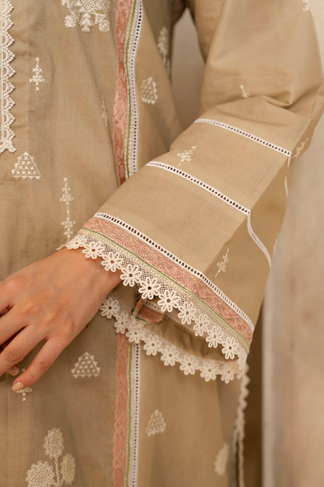 Embroidered Shirt Shalwar Dupatta - 0072 - Image 4