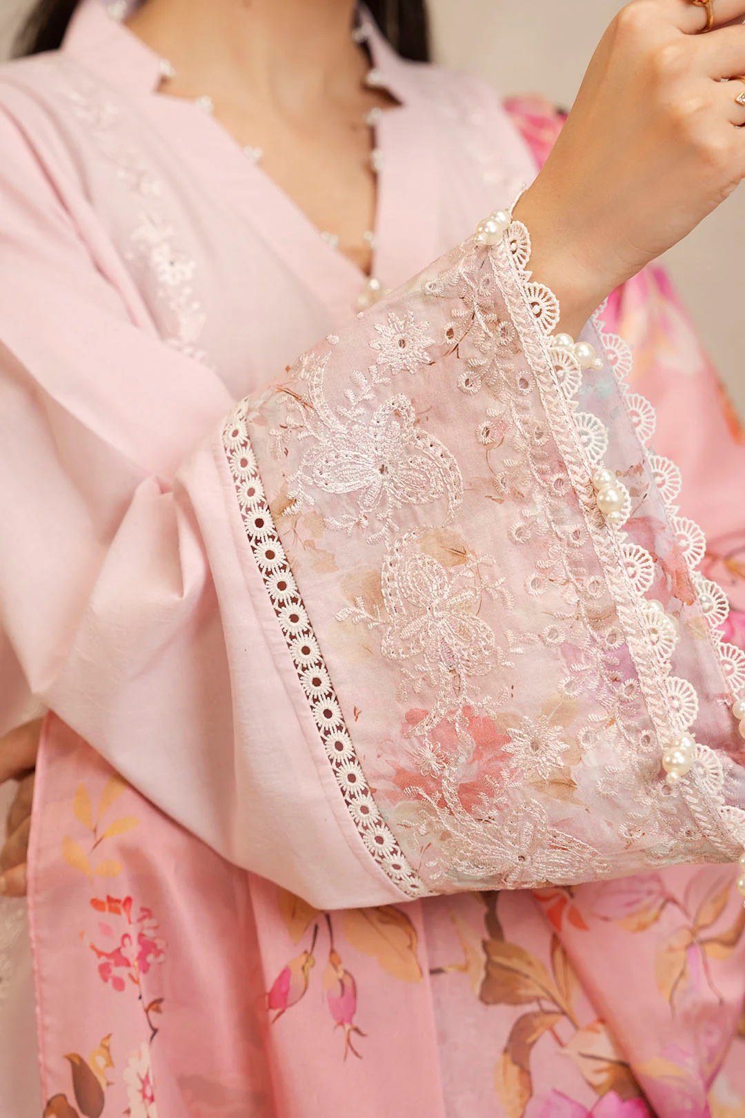 Embroidered Shirt Shalwar Dupatta - 0079 - Image 3