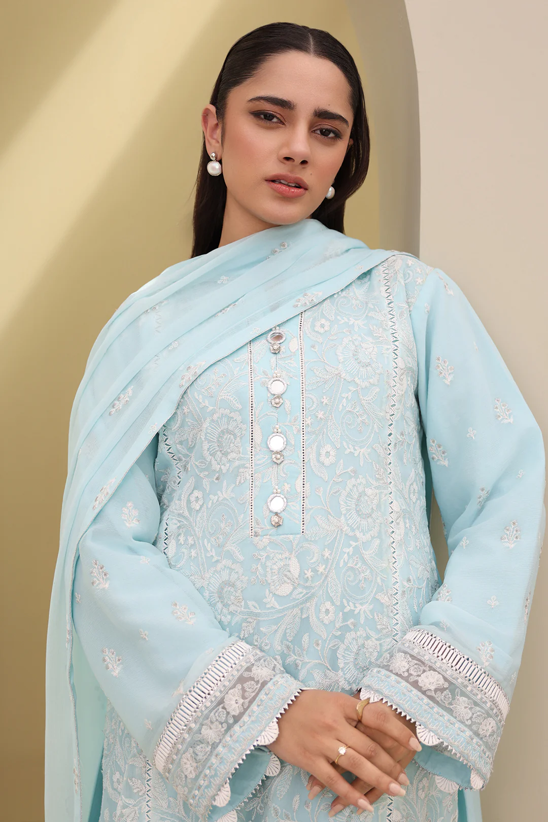 Embroidered Shirt Shalwar Dupatta - 0152