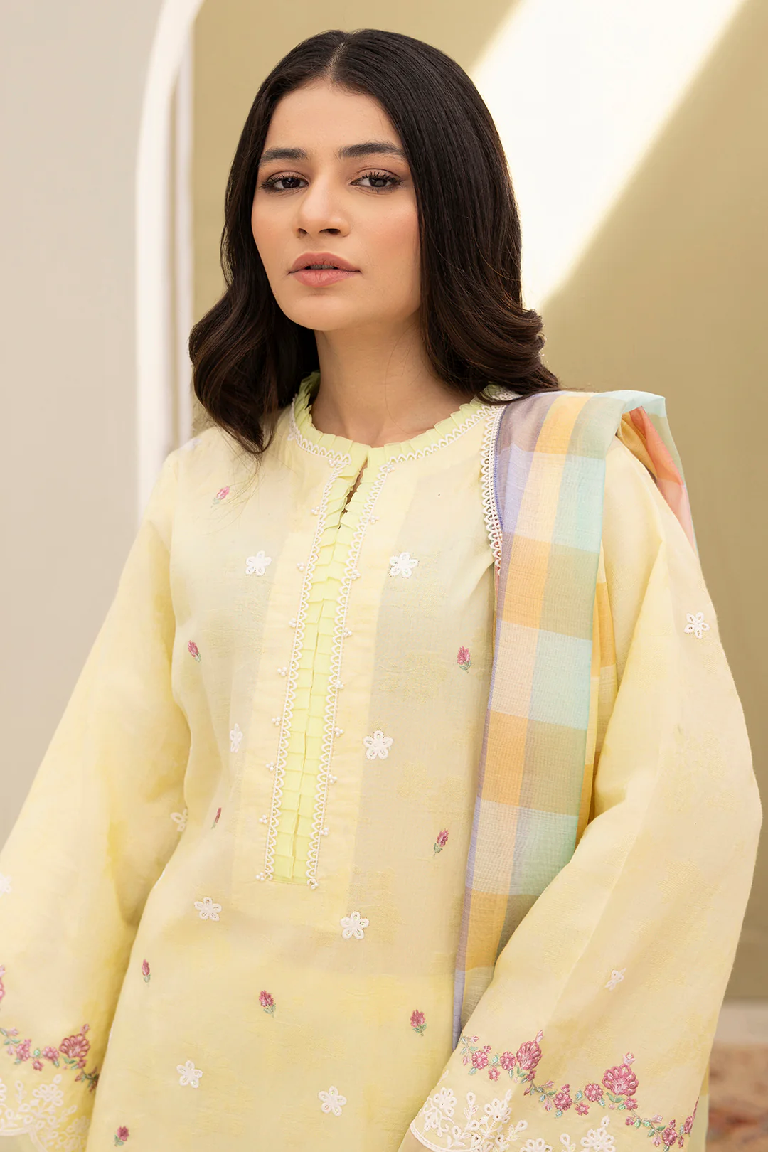Embroidered Shirt Shalwar Dupatta - 0283 - Image 3