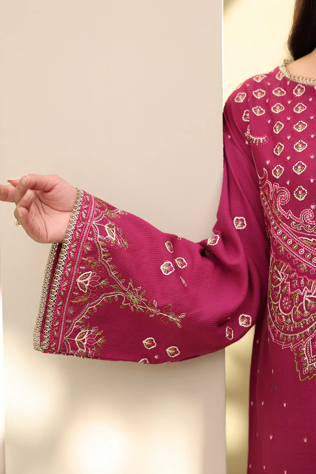 Embroidered Shirt Shalwar Dupatta - 0286 - Image 6