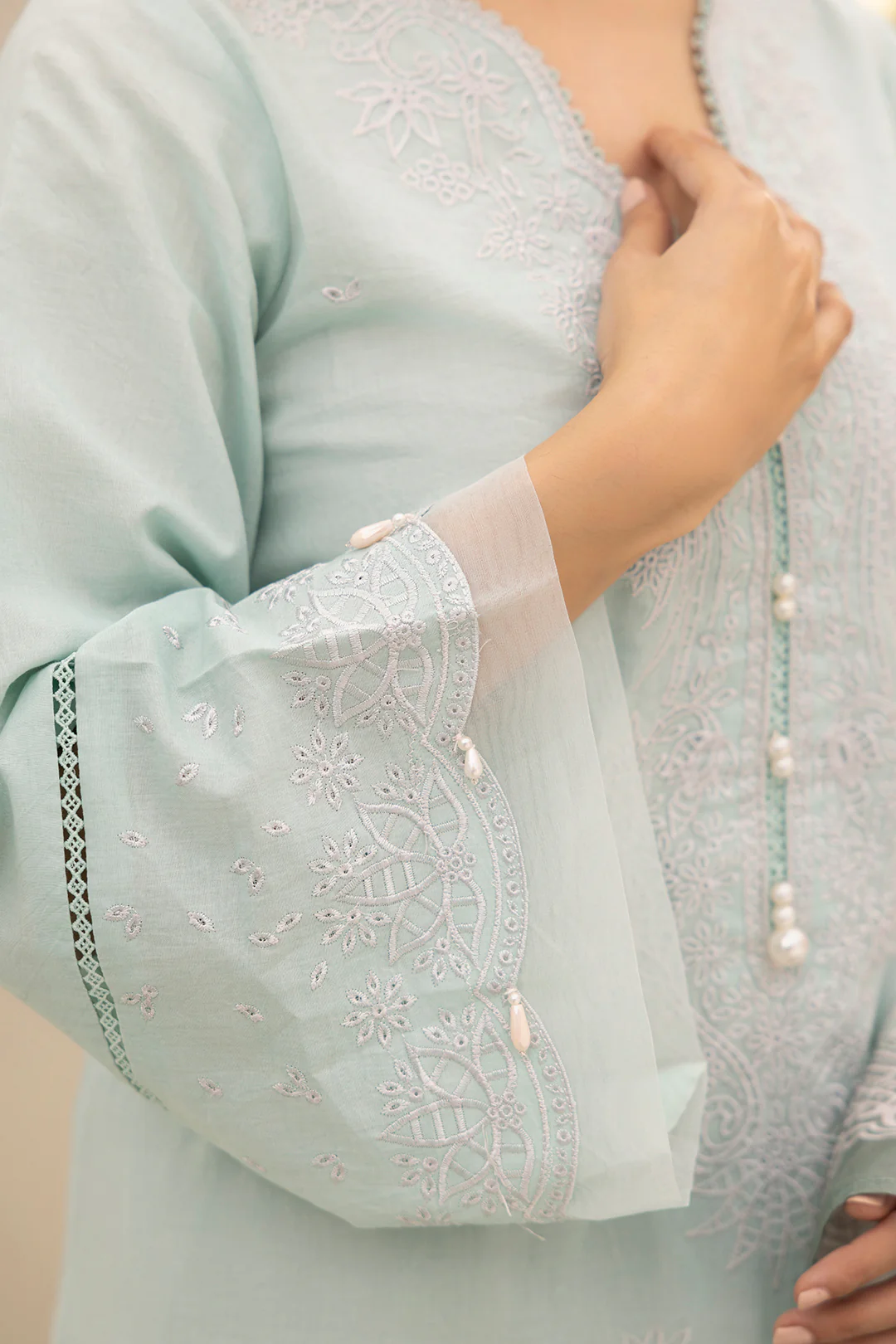 Embroidered Shirt Shalwar Dupatta - 0287 - Image 3