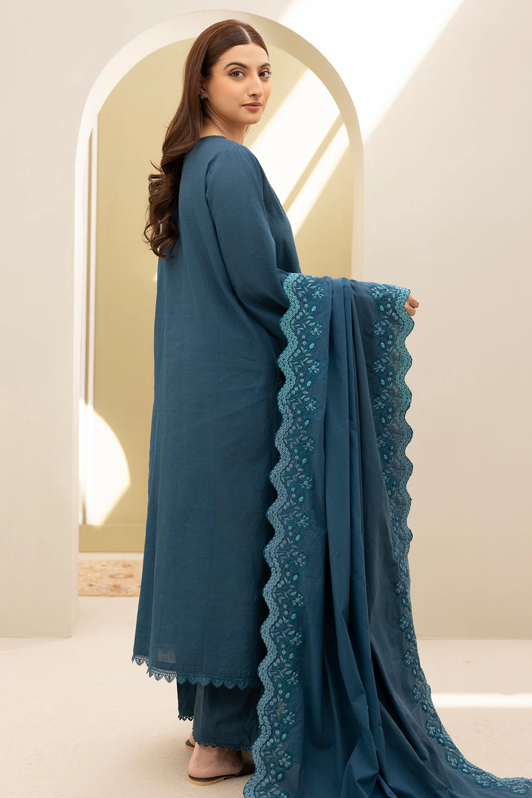 Embroidered Shirt Shalwar Dupatta - 0291 - Image 13