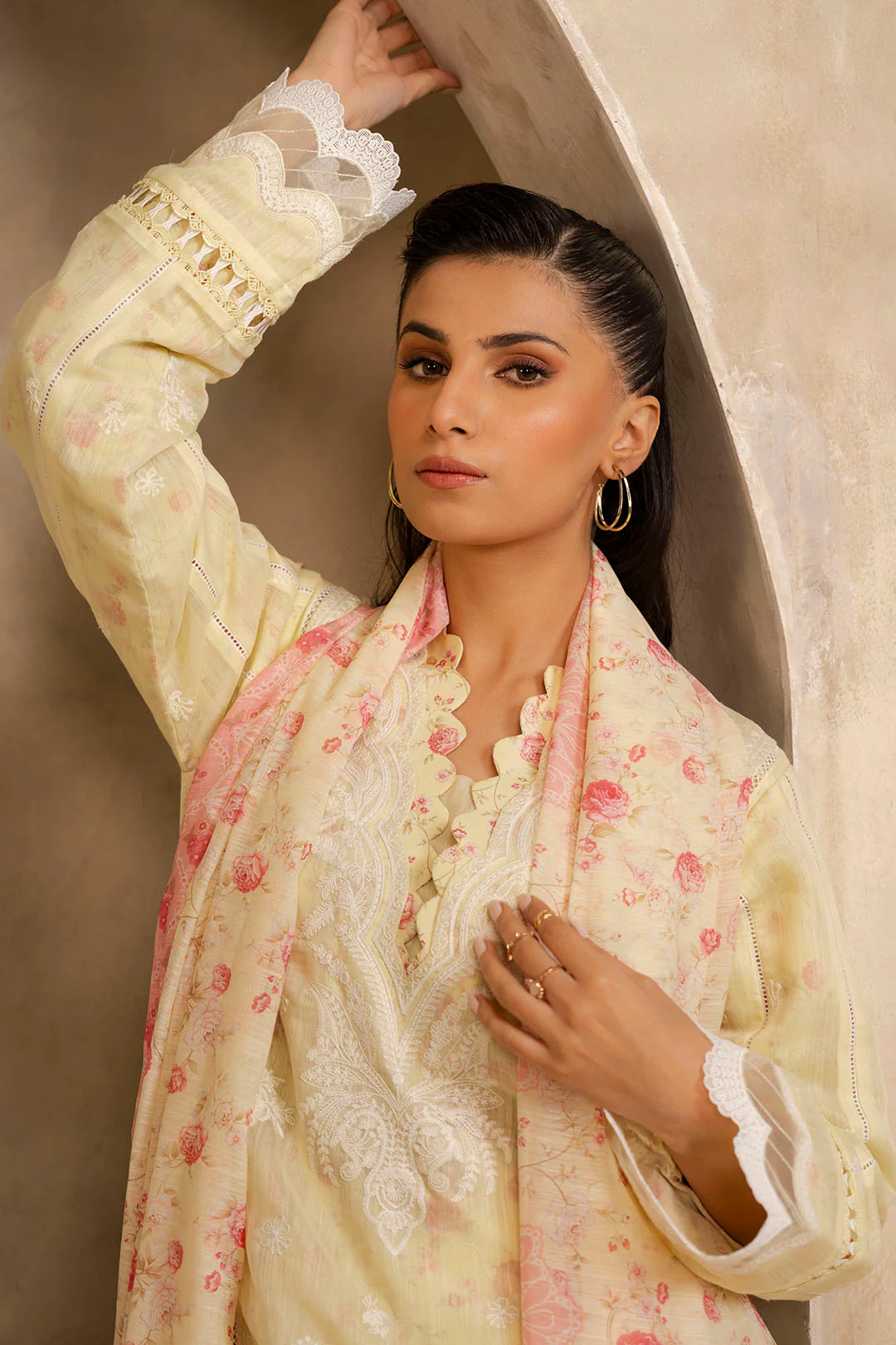 Embroidered Shirt Shalwar Dupatta - 0292 - Image 3