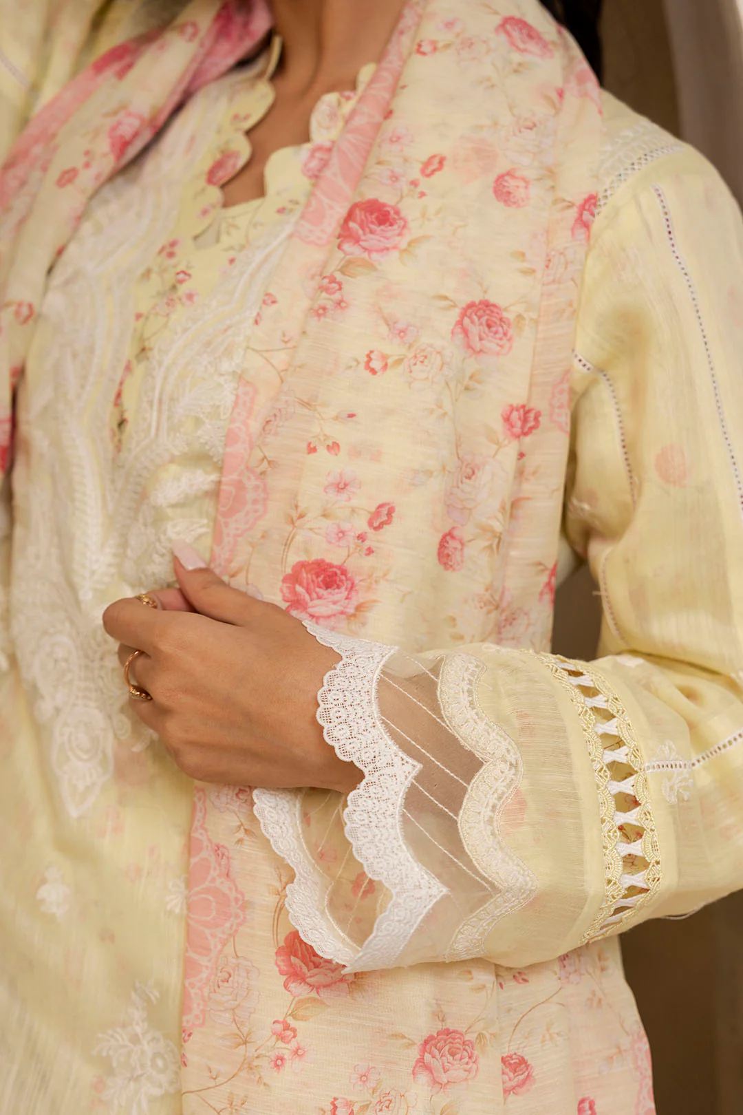 Embroidered Shirt Shalwar Dupatta - 0292 - Image 5