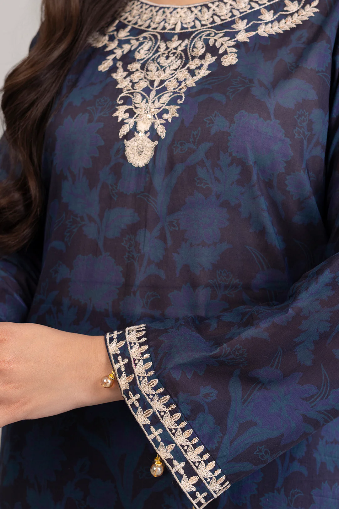 Embroidered Shirt Shalwar Dupatta - 0339 - Image 4
