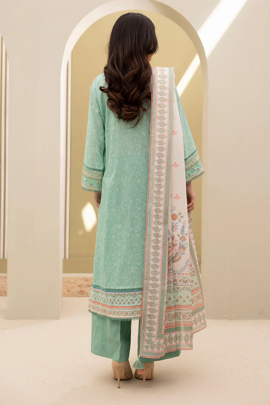 Embroidered Shirt Shalwar Dupatta - 0341 - Image 16