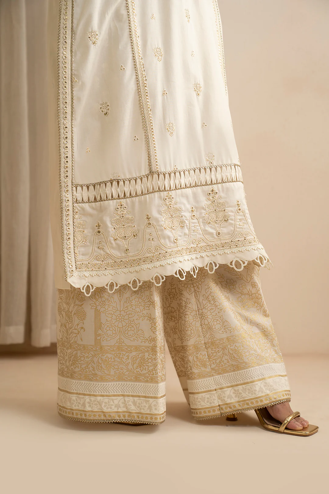 Embroidered Shirt Shalwar Dupatta - 0351 - Image 11