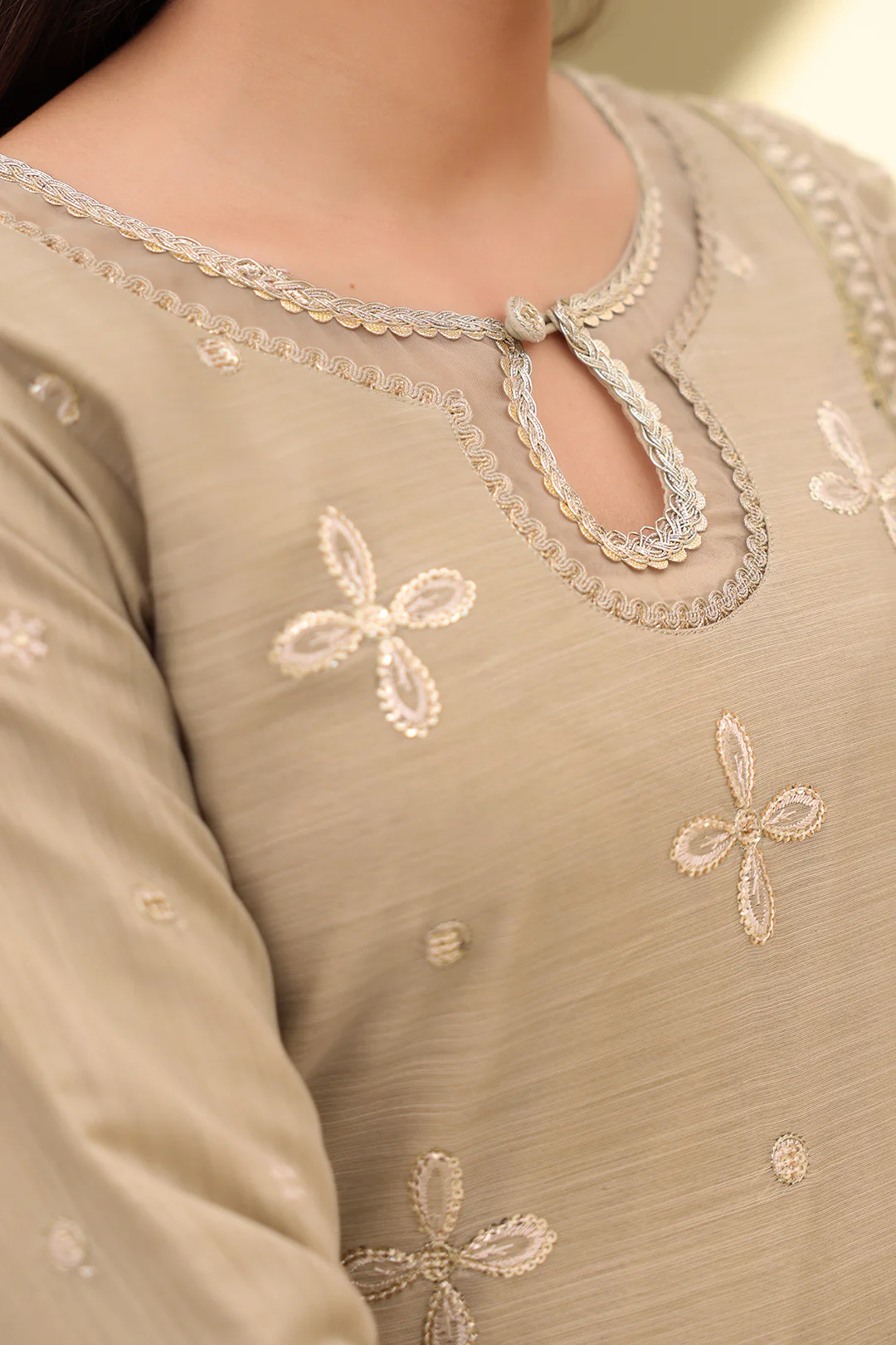 Embroidered Shirt Shalwar Dupatta - 0355 - Image 3