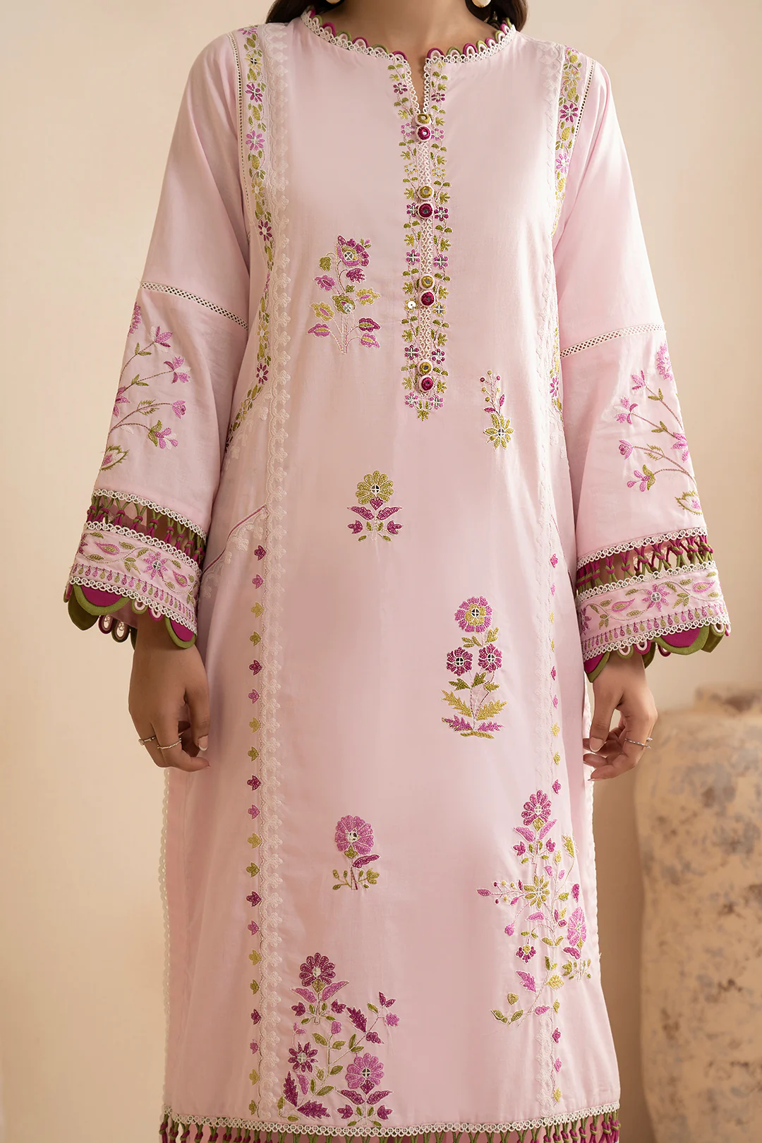 Embroidered Shirt Shalwar Dupatta - 0357 - Image 11