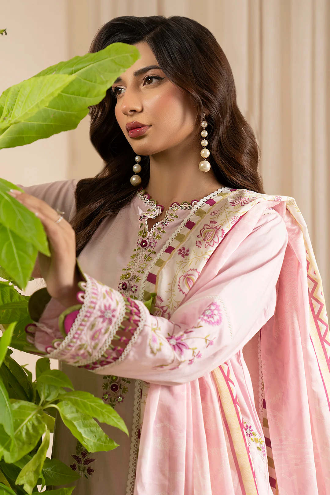 Embroidered Shirt Shalwar Dupatta - 0357 - Image 6