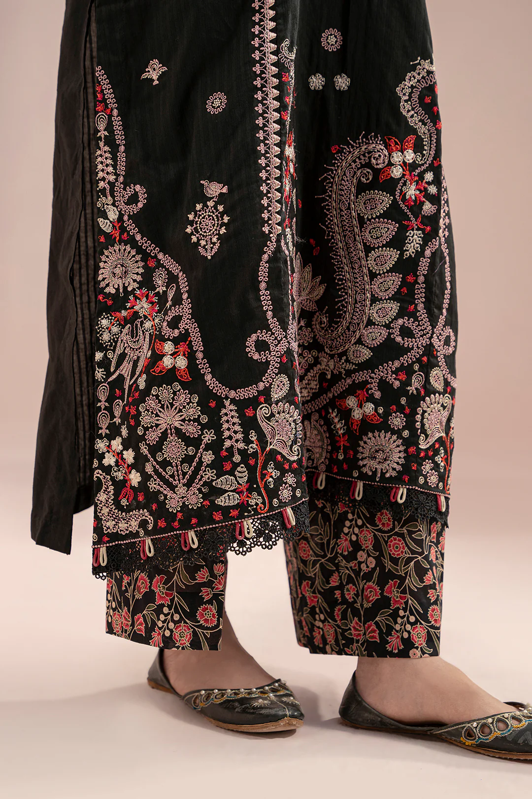 Embroidered Shirt Shalwar Dupatta - 0358 - Image 5