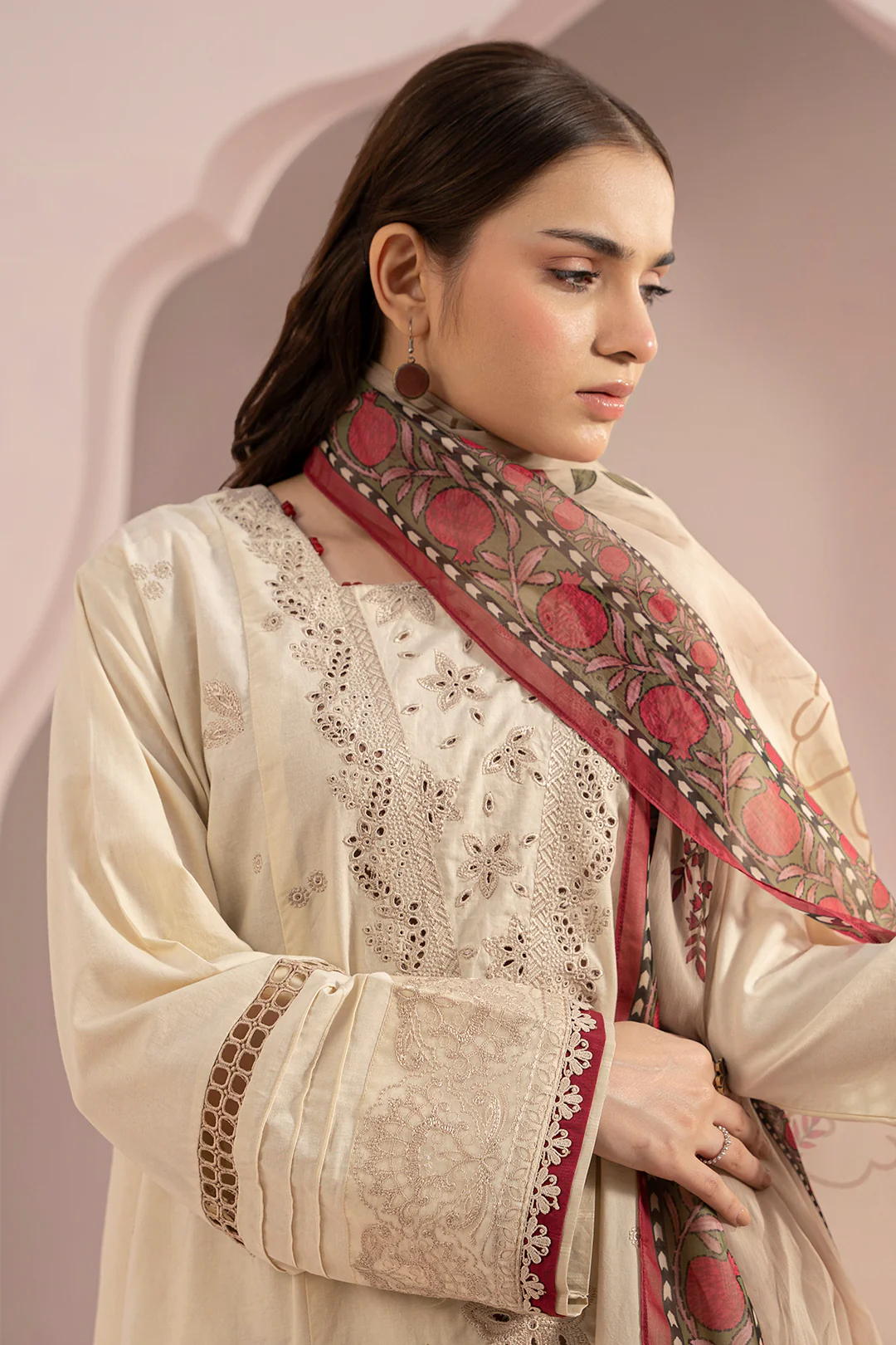Embroidered Shirt Shalwar Dupatta - 0360