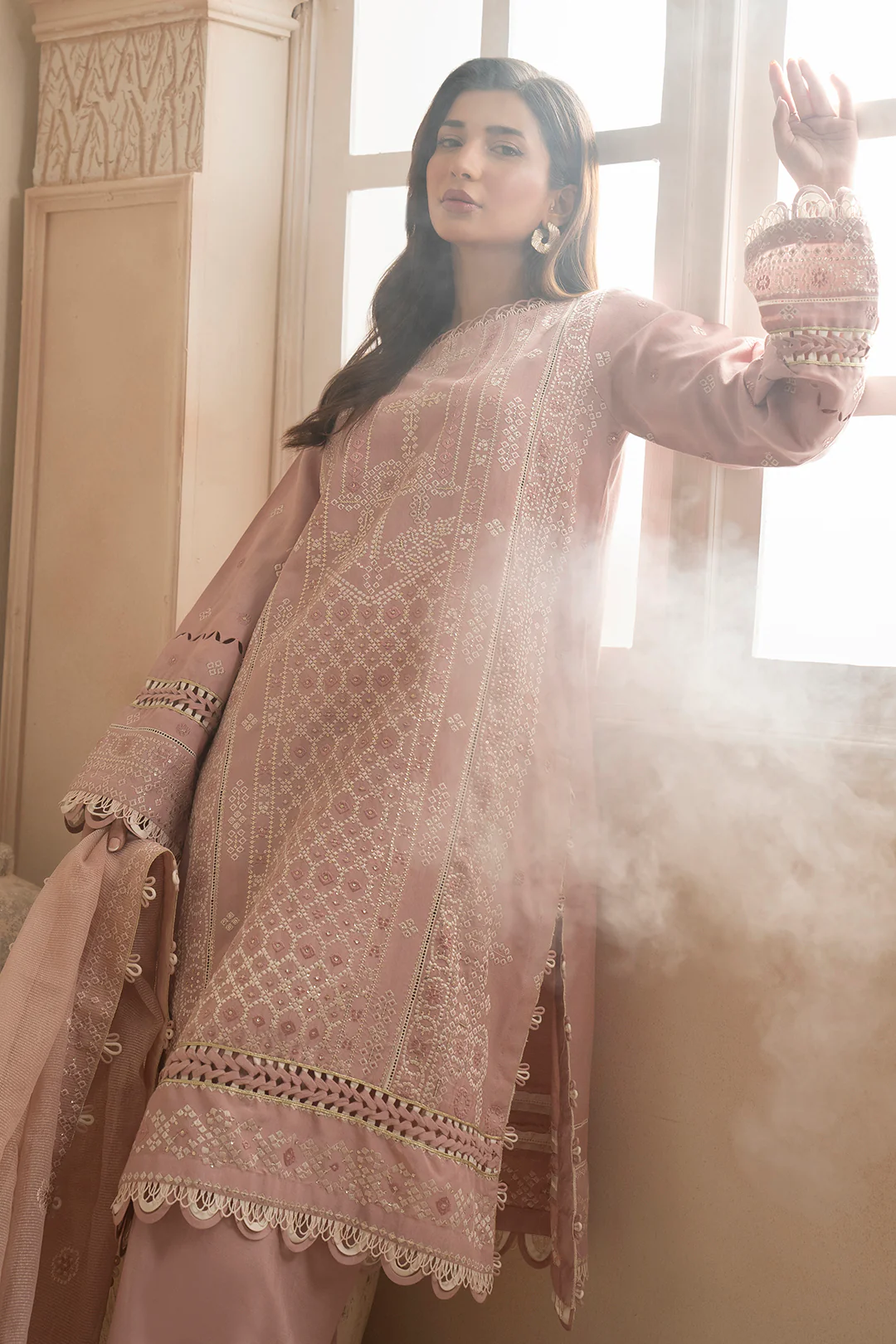 Embroidered Shirt Shalwar Dupatta - 0361 - Image 13