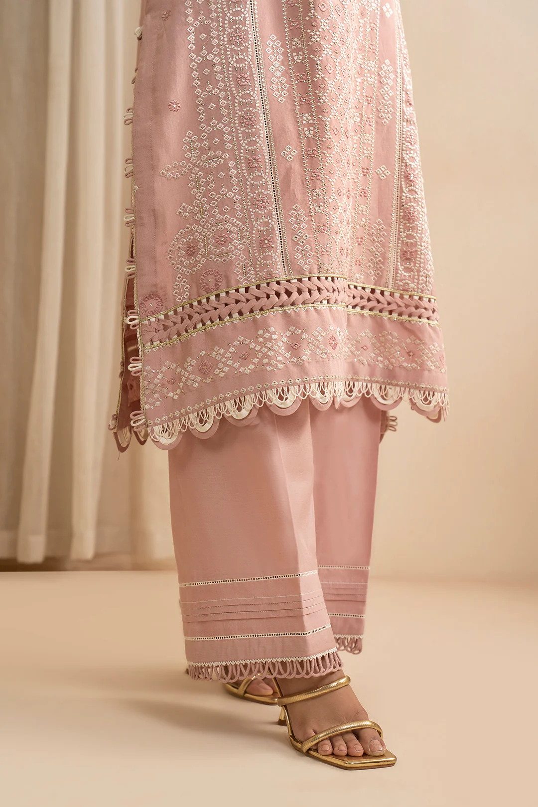 Embroidered Shirt Shalwar Dupatta - 0361 - Image 15