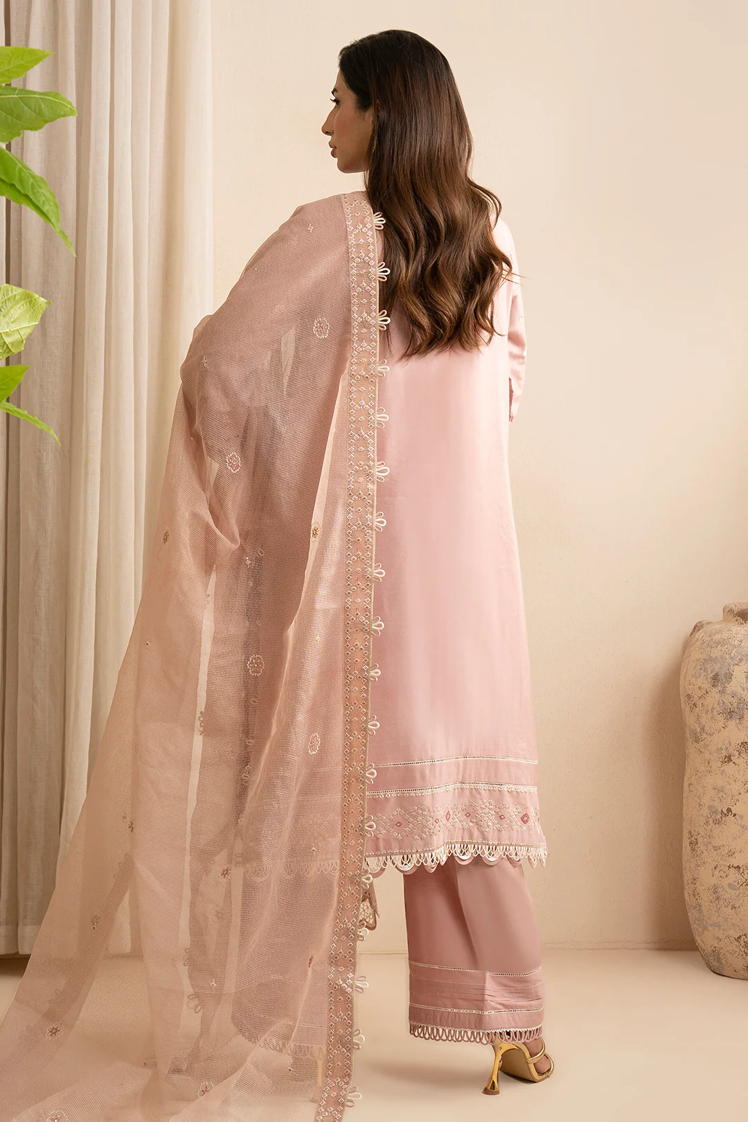 Embroidered Shirt Shalwar Dupatta - 0361 - Image 16