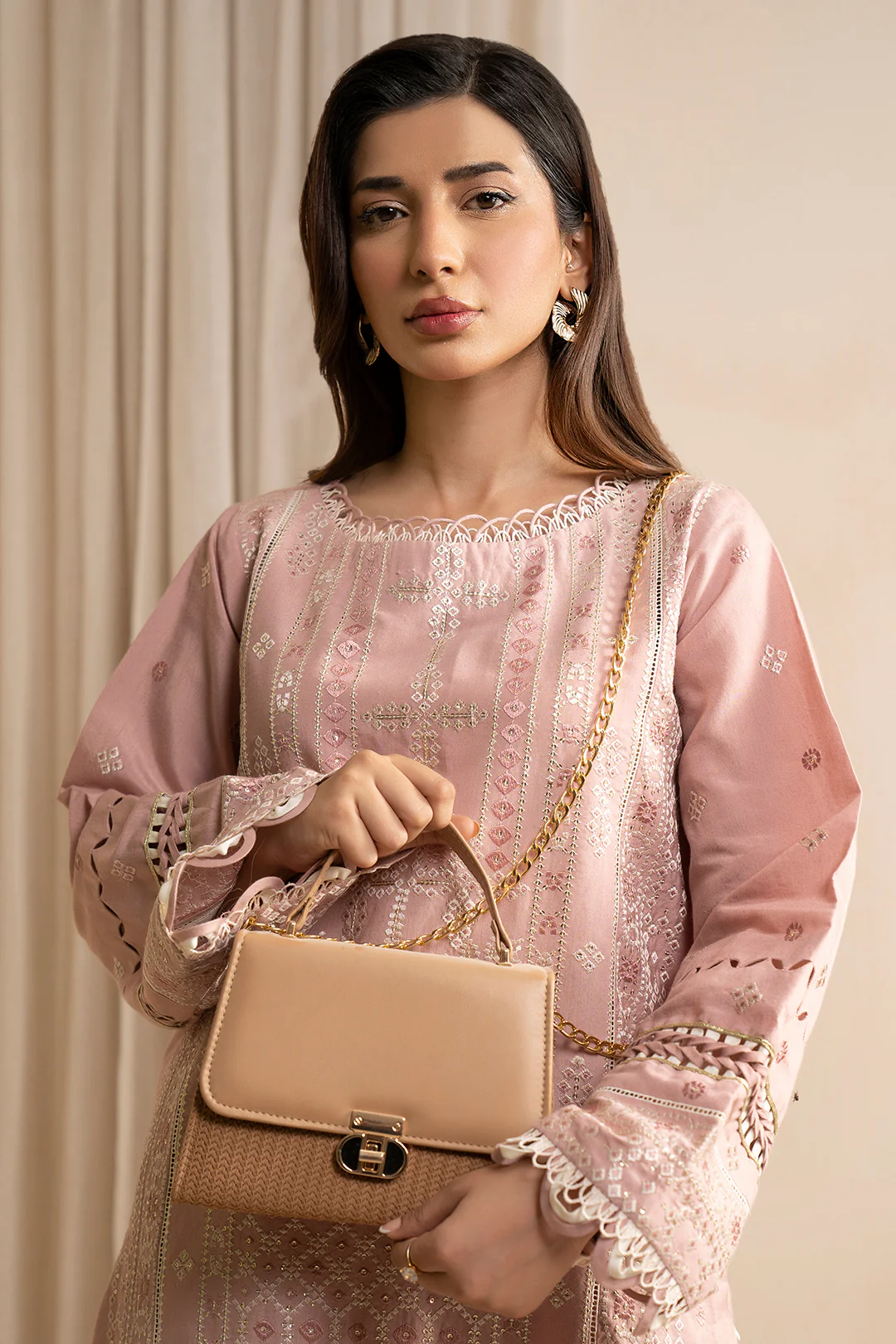 Embroidered Shirt Shalwar Dupatta - 0361 - Image 4
