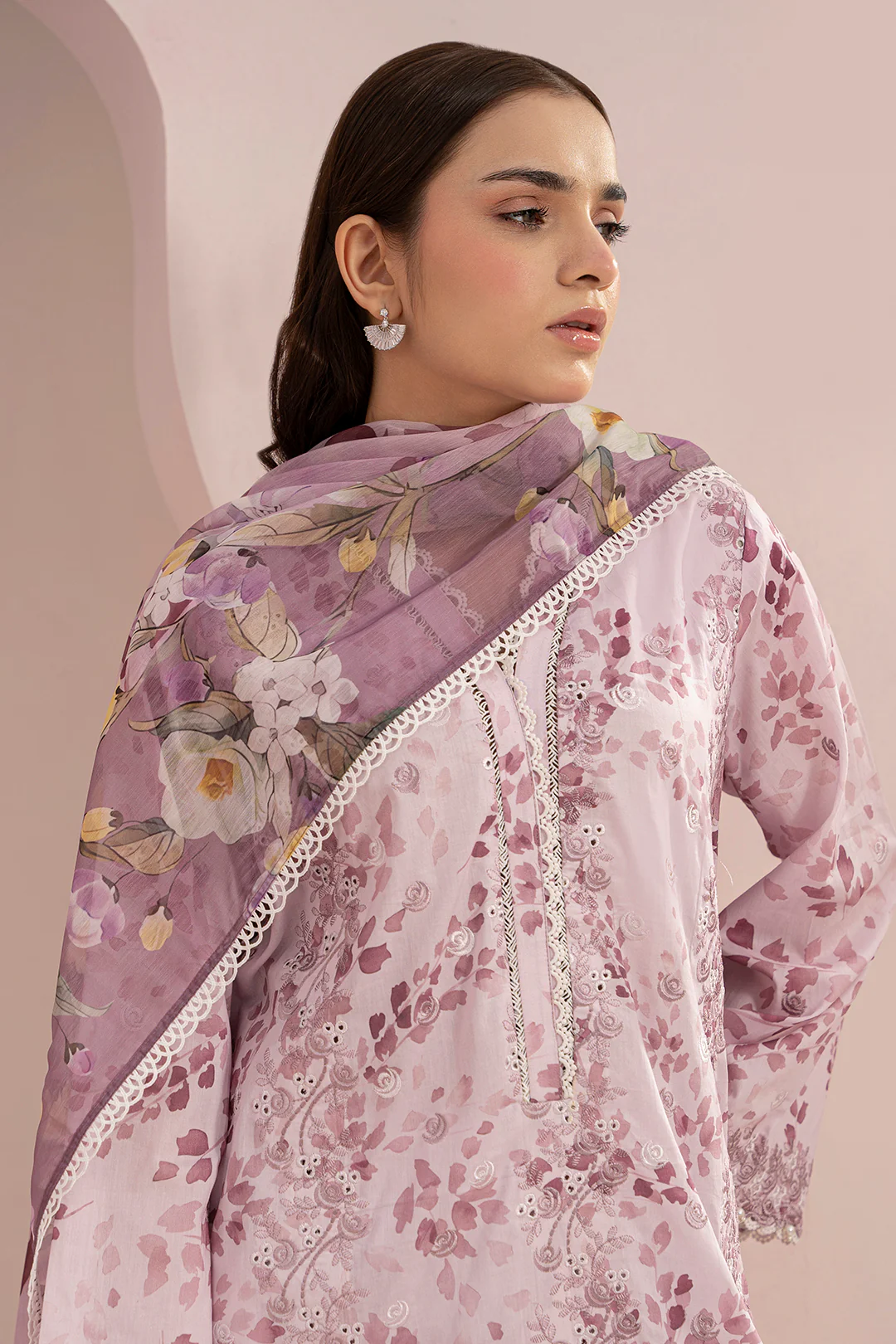 Embroidered Shirt Shalwar Dupatta - 0365