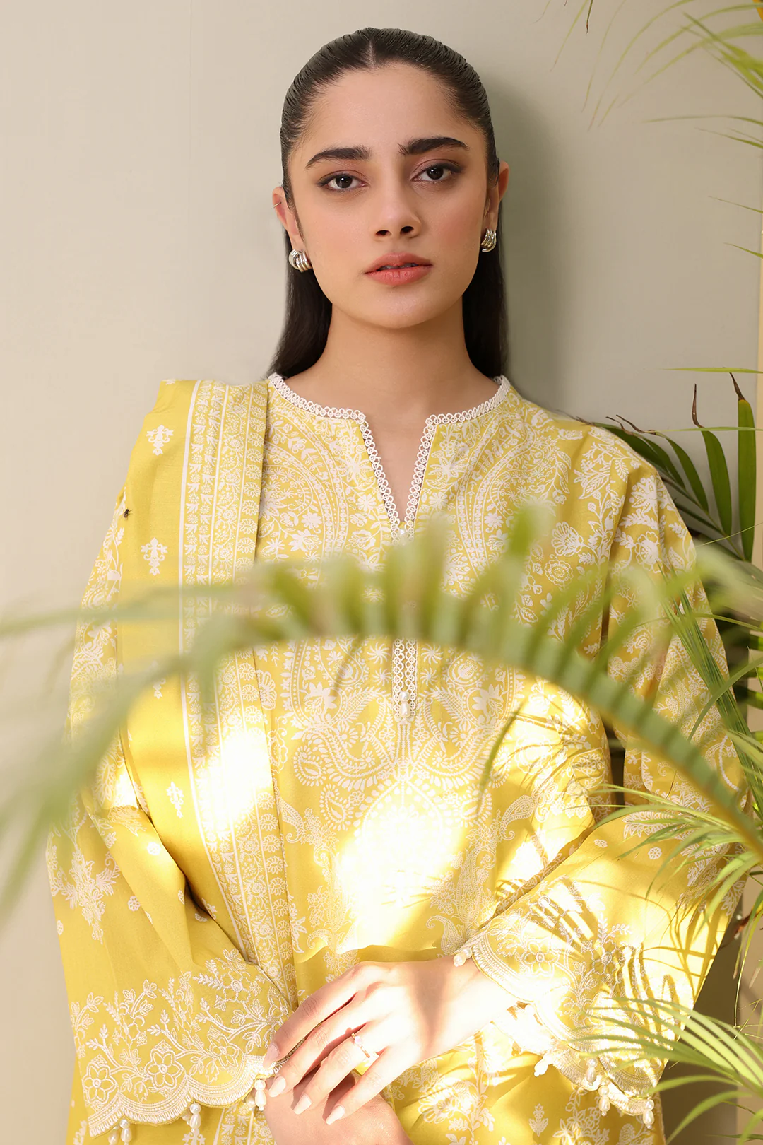 Embroidered Shirt Shalwar Dupatta - 0400 - Image 10