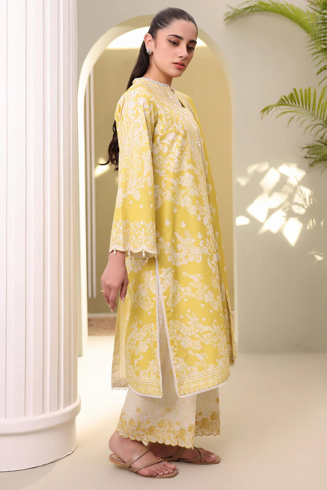 Embroidered Shirt Shalwar Dupatta - 0400 - Image 14